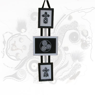 Triptyque en noir et blanc